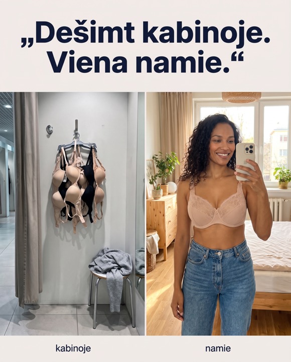 Reklama: dešimt kabinoje, viena namie